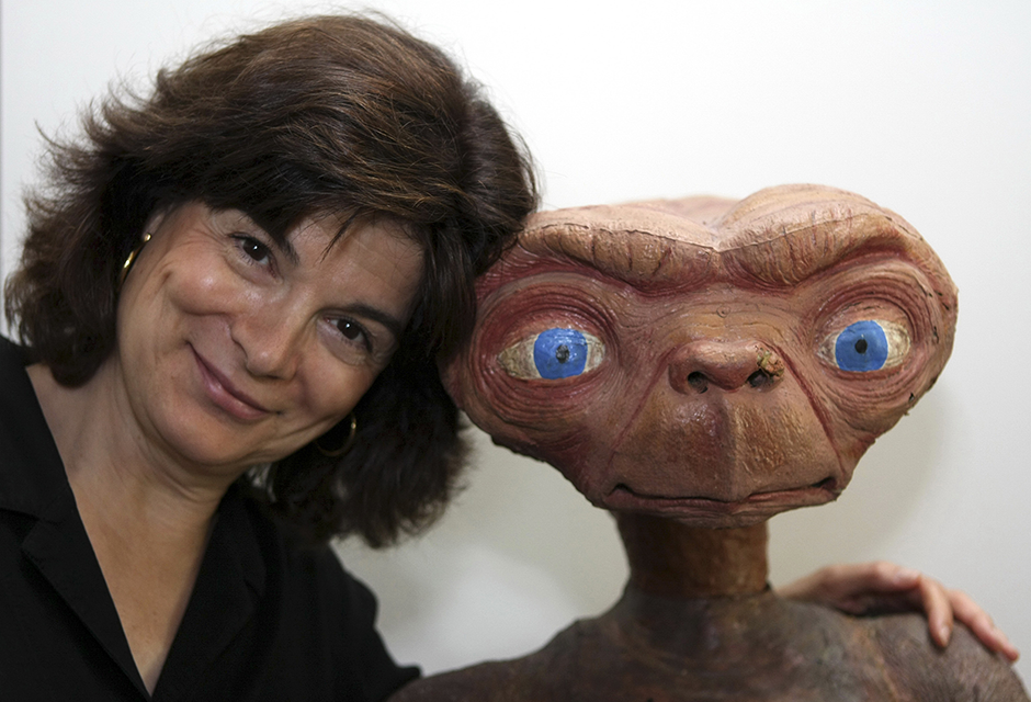 Carolyn Porco with ET at Industrial Light & Magic, 2008