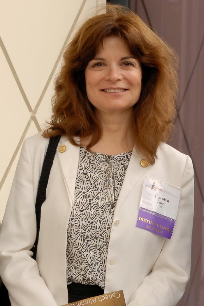 Carolyn Porco at Caltech as an honoree at the 2011 Distinguished Alumni Award ceremony