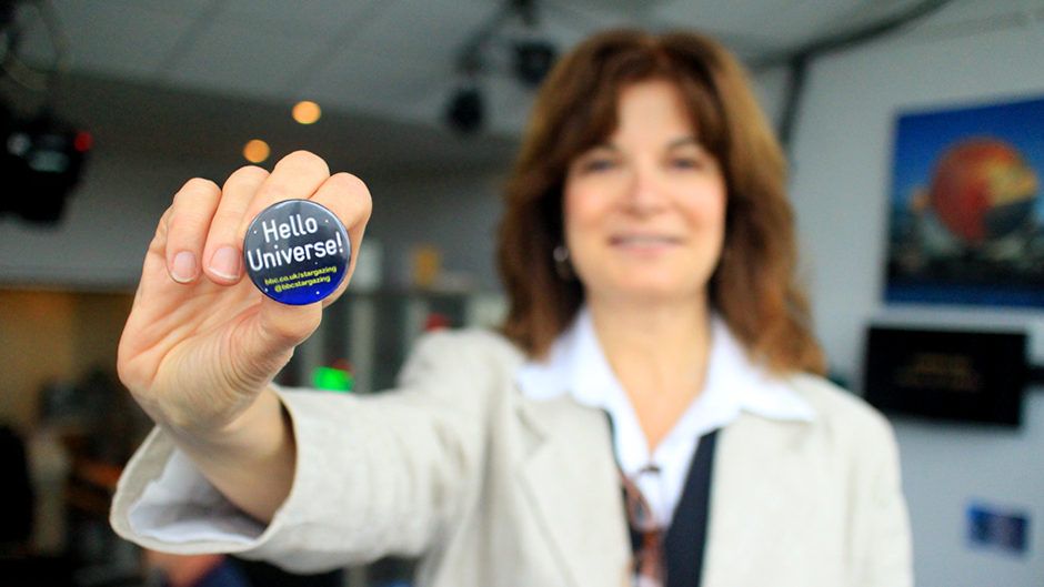 Hello Universe! Carolyn Porco behind the scenes at BBC Stargazing Live, 2014